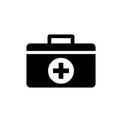 Fototapeta premium First aid box icon vector template design symbol illustration