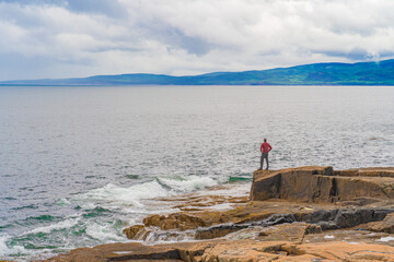Contemplating Schoodic Point