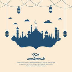 Eid Mubarak Social Media post Design 
