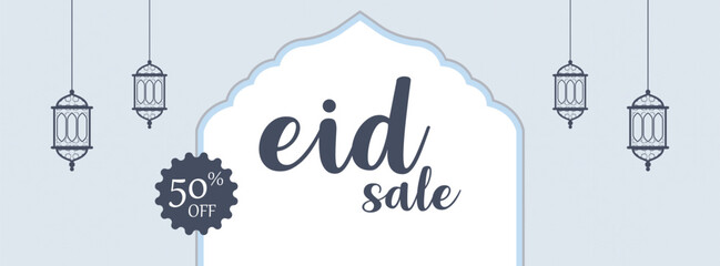 Eid sale offer social media post design banner