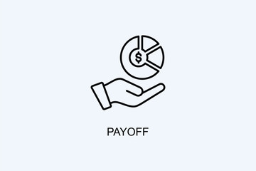 Payoff Vector Icon Or Logo Illustration