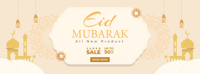 Eid sale offer social media post design banner