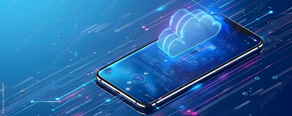 Aufkleber cloud powered mobile app development optimizing connectivity and performance