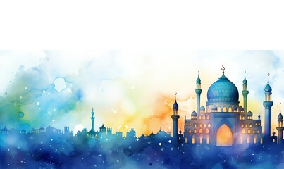 Personalized Eid and Ramadan day cards with watercolor art