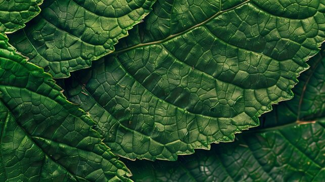 close-up of lush green leaves