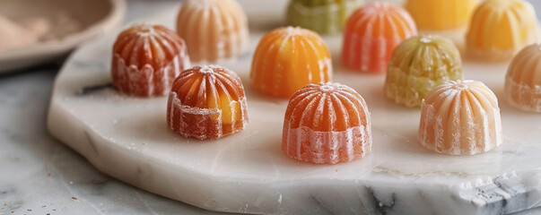 candy on a white background