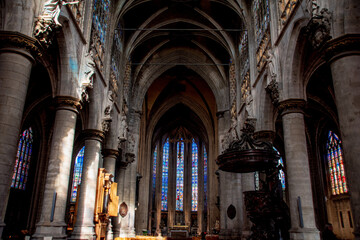 Naklejka premium interior of saint cathedral city