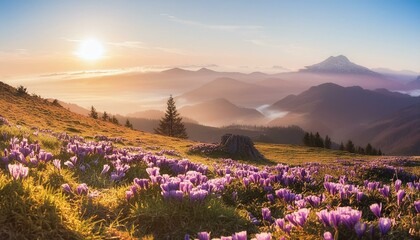 Fototapeta premium lavender field in the morning