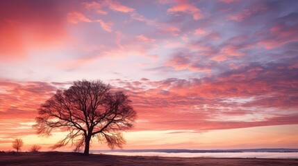 Obraz premium orange pink skies