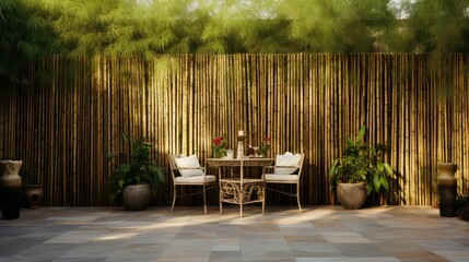 Obraz premium screen bamboo wall