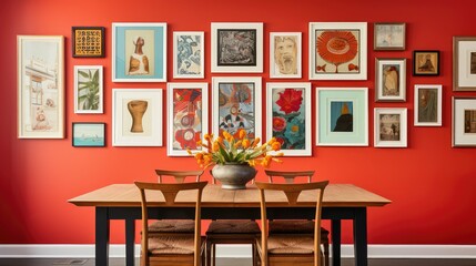 Obraz premium vibrant frames interior decorating
