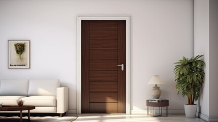 design blurred modern home interior door