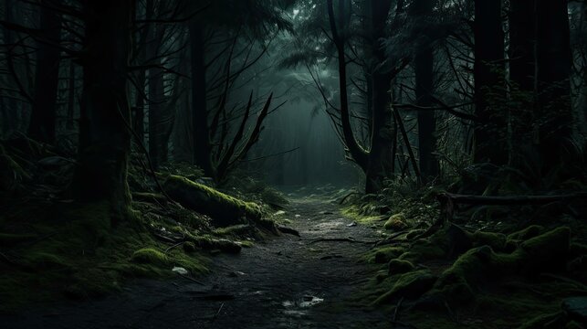 tunnel dark forrest