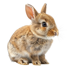 Obraz premium Cute bunny isolated on a transparent background