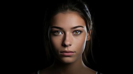 Fototapeta premium model dark studio background