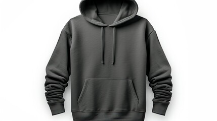 fabric dark gray hoodie