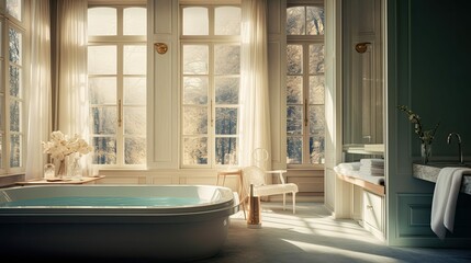 focus blurred interior windows