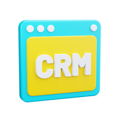 CRM 3d render icon