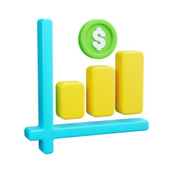 finance 3d render icon