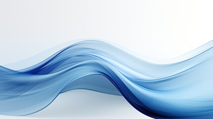 Naklejka premium minimalist abstract blue waves background