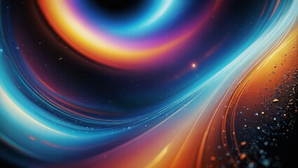 Abstract Swirling Colors in Space