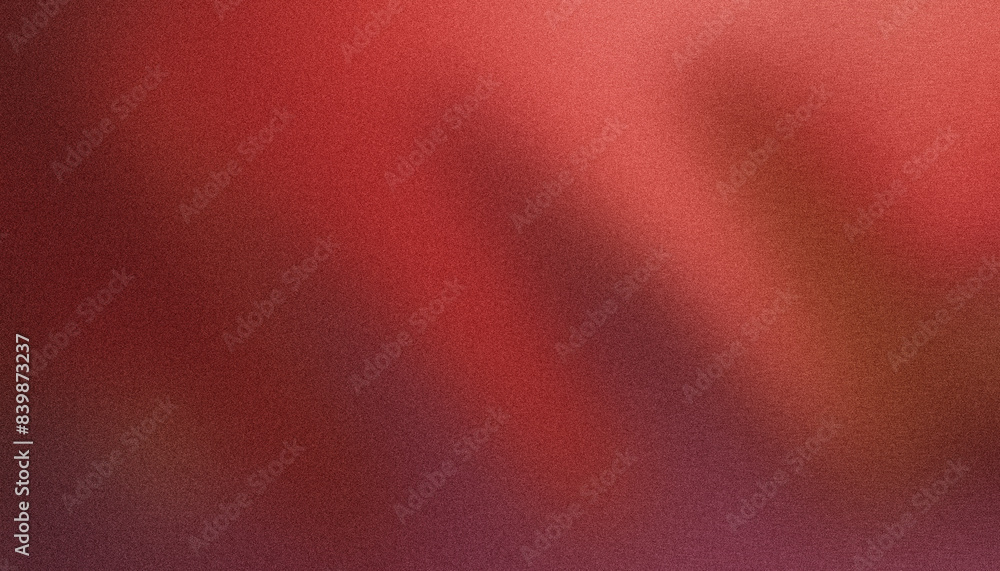 Poster abstract red gradient background with a high grain texture