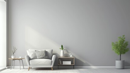 minimalist blurred gray interior home