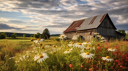 fields land flower farm