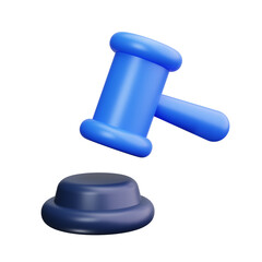 auction 3d render icon