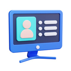 skills 3d render icon