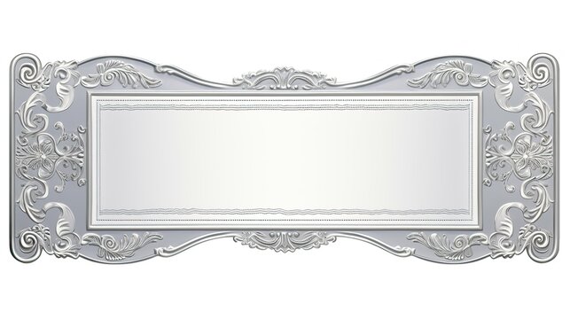 filigree certificate border silver