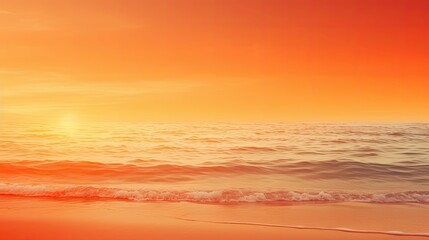Obraz premium beach red orange yellow background