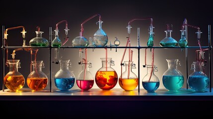 reactions chemistry beakers