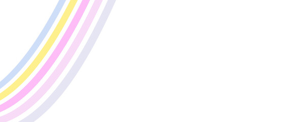 Rainbow wave element. LGBT Pride Flag Wave Background. LGBTQ Gay Pride Rainbow Flag. Translucent rainbow arcing from afar to the foreground. Pride Month. Vector illustration