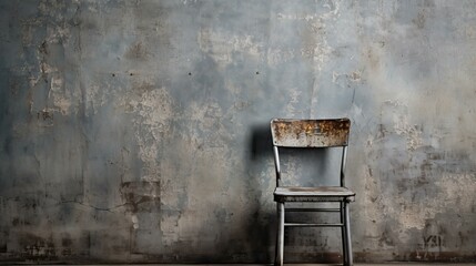chair gray distressed