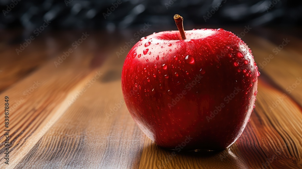 Sticker red object apple fruit