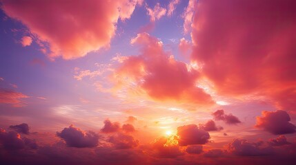 Obraz premium clouds pink sun