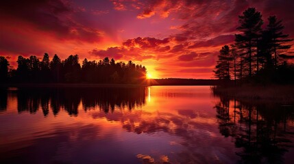 serene background sun