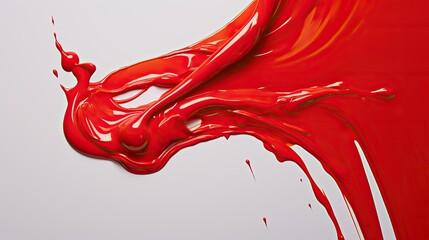 tube red oil paint