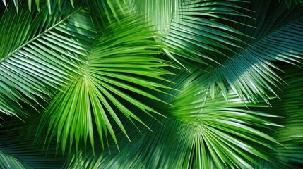 vibrant leaves coconut background