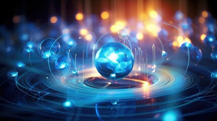 Obraz premium plasma hydrogen atom