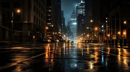 Fototapeta premium city dark night