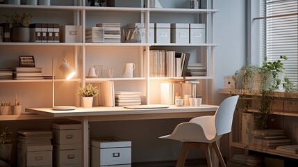 office blurred nice home interior