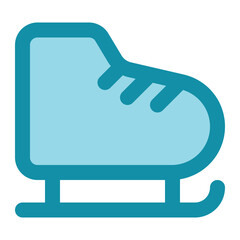 ice skating icon for illustration