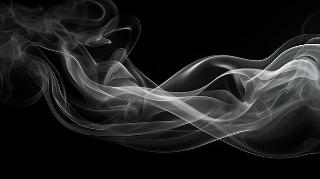 dark black and grey smoke - Powered by Adobe