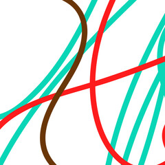 Green red brown lines graphic backdrop 