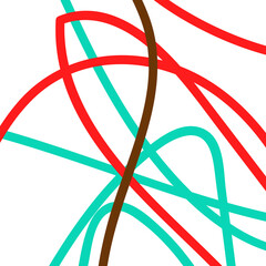 Green red brown lines graphic backdrop 