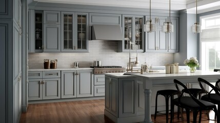 design grey kitchen cabinets