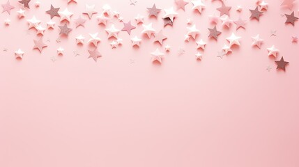 minimalist pink stars background