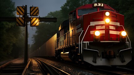 Obraz premium red signal light